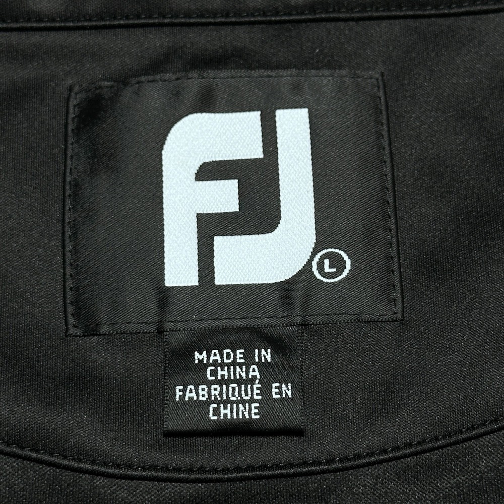 FootJoy FJ Jacket Mens Size Large Black Softshell Performance Pockets Full Zip - Picture 5 of 13